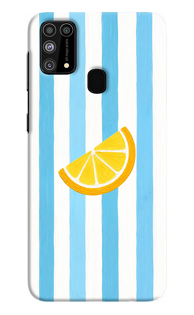 Summer Lemon Samsung M31/F41 Hard Case Back Cover by Casekaro