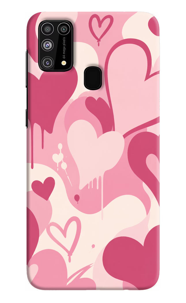 Hearty case Samsung M31/F41 Hard Case Back Cover by Casekaro