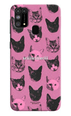 Pink Cats Samsung M31/F41 Hard Case Back Cover by Casekaro