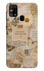 Vintage case Samsung M31/F41 Hard Case Back Cover by Casekaro
