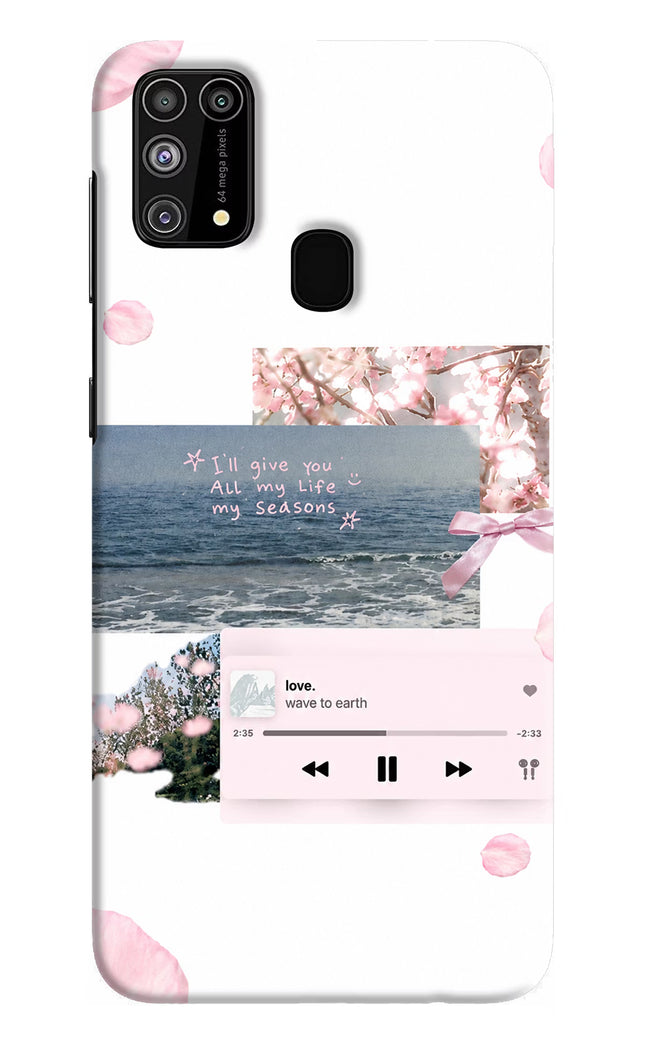 Wave to earth Samsung M31/F41 Hard Case Back Cover by Casekaro