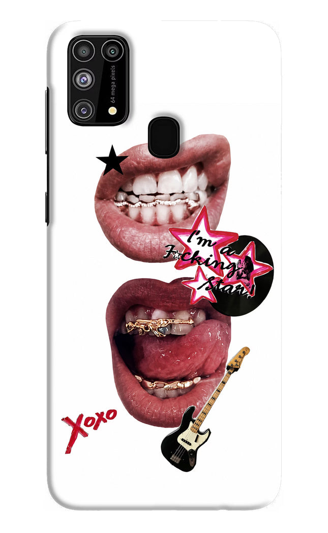 Rockstar Samsung M31/F41 Hard Case Back Cover by Casekaro