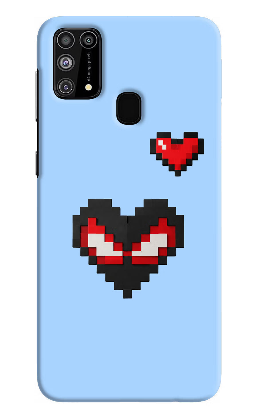 Peter Heart Samsung M31/F41 Back Cover, Hard case