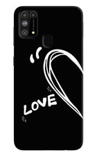 Love Line Samsung M31/F41 Hard Case Back Cover by Casekaro