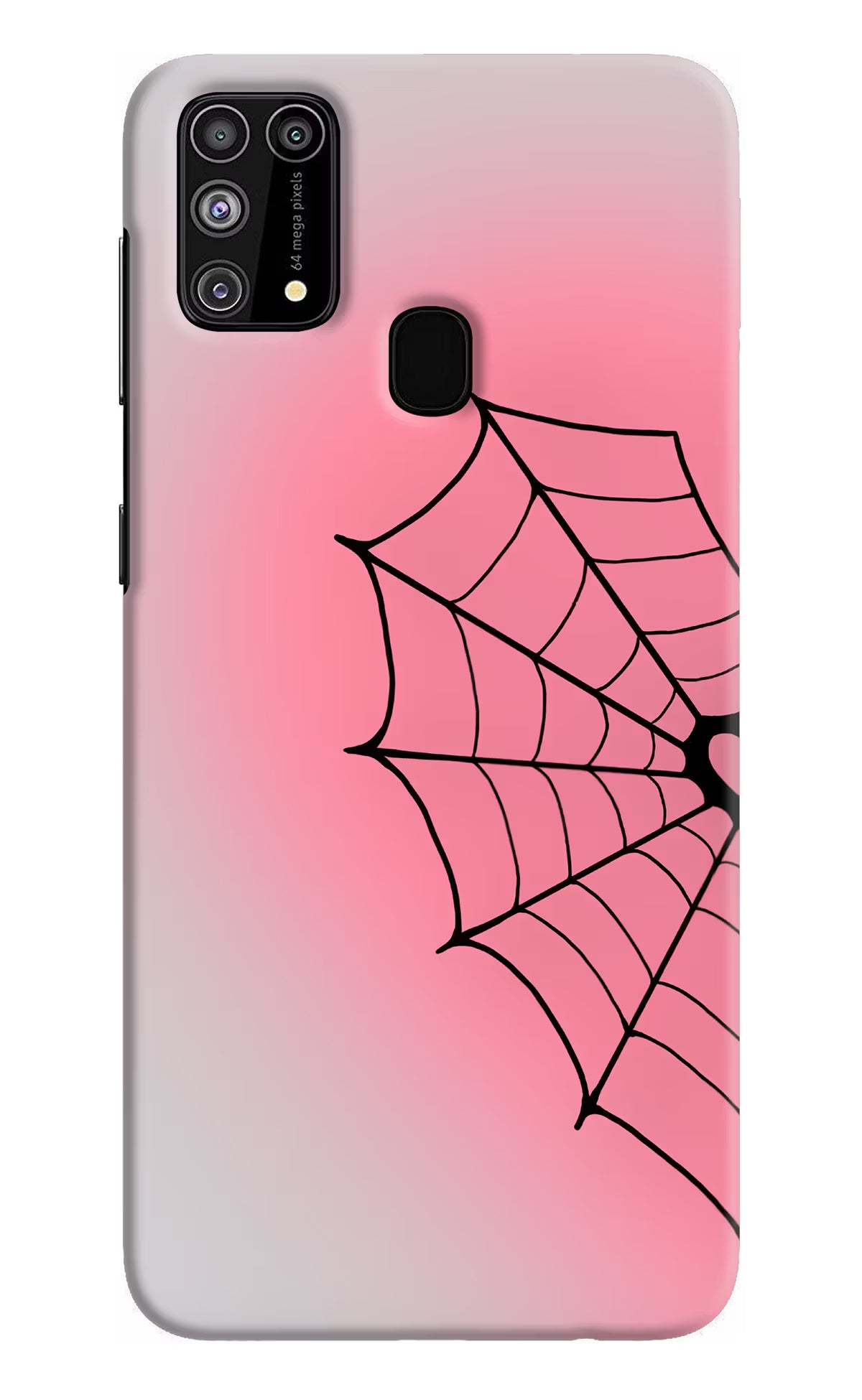 Pink Web Samsung M31/F41 Back Cover