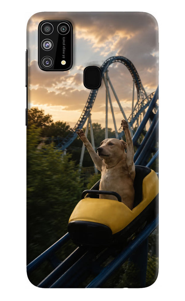 Rollercoaster Dog Samsung M31/F41 Hard Case Back Cover by Casekaro