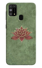 Lotus Grace Samsung M31/F41 Hard Case Back Cover by Casekaro