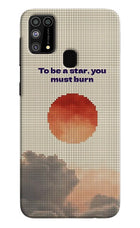 Pixel Sun Samsung M31/F41 Hard Case Back Cover by Casekaro