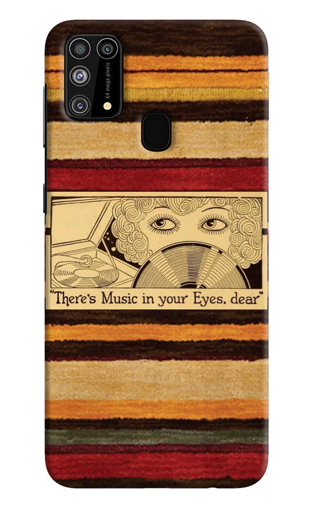 Vinyl Stripes Samsung M31/F41 Hard Case Back Cover by Casekaro