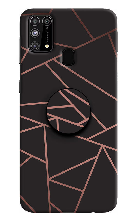 Geometric Pattern Samsung M31/F41 Pop Case by Casekaro