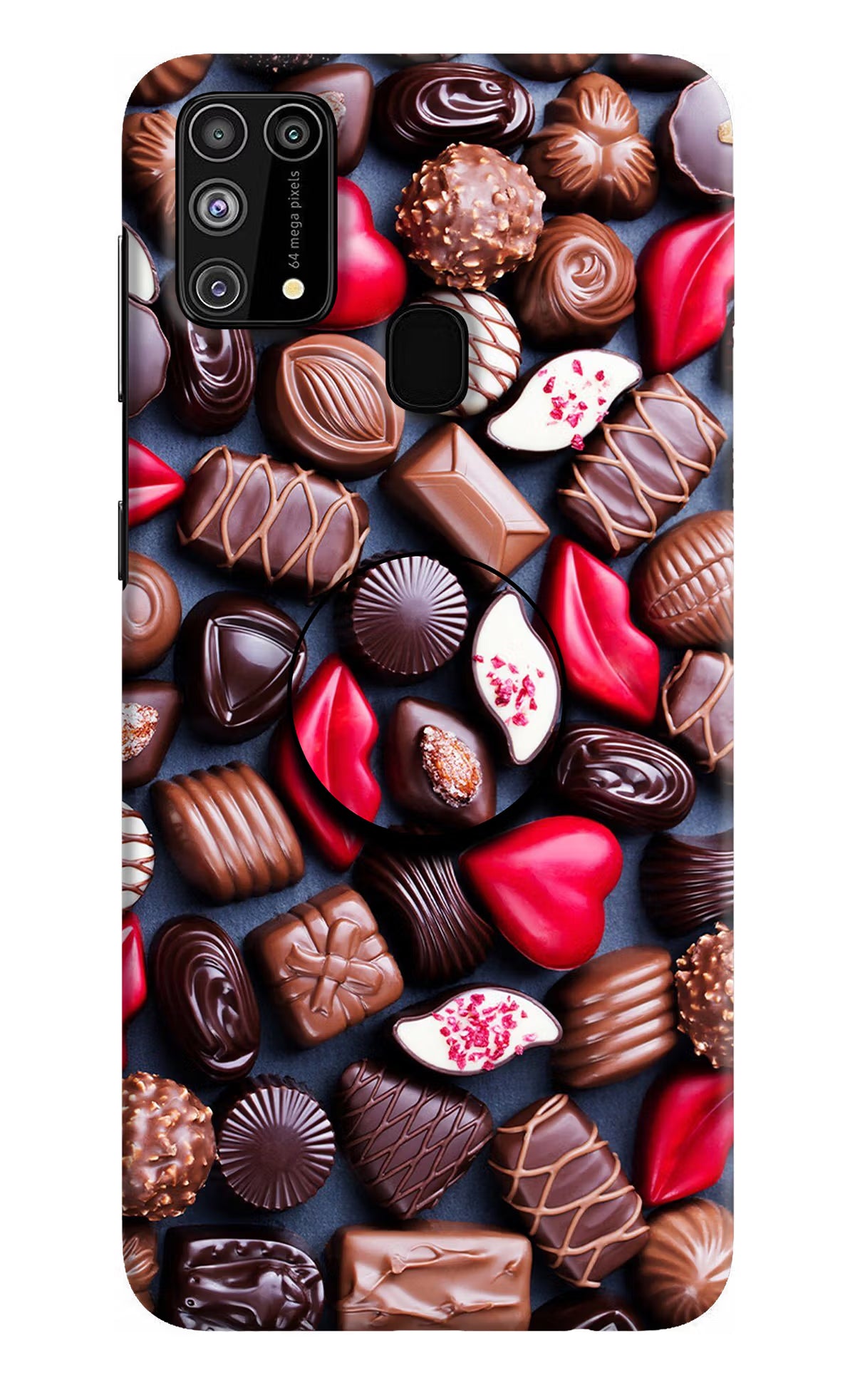 Chocolates Samsung M31/F41 Pop Case by Casekaro