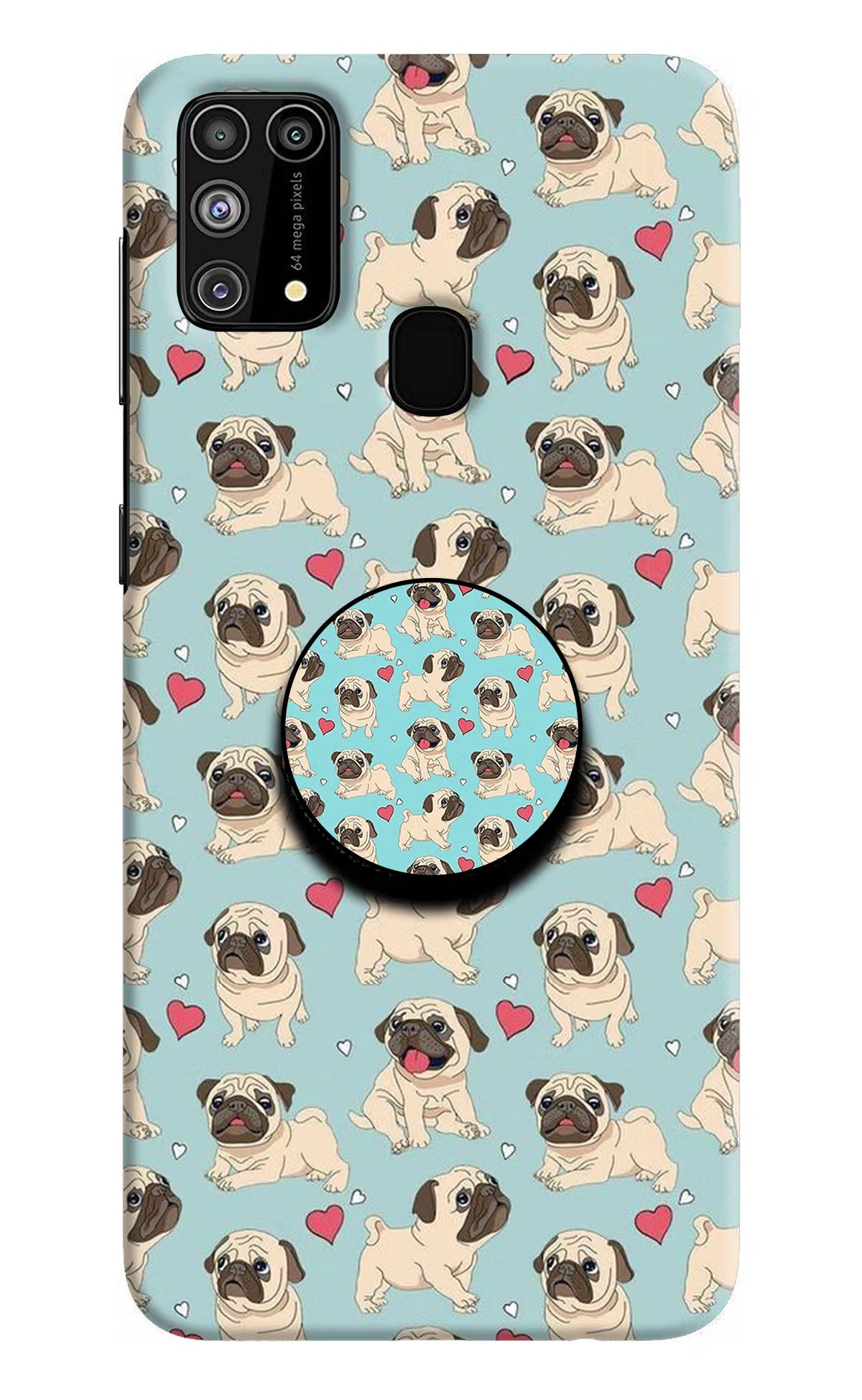 Pug Dog Samsung M31/F41 Pop Case by Casekaro