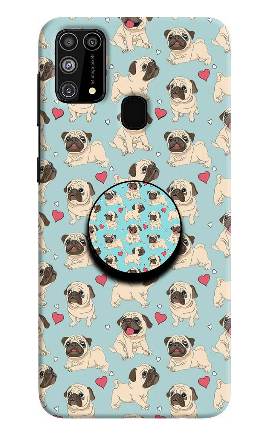 Pug Dog Samsung M31/F41 Pop Case, Hard case