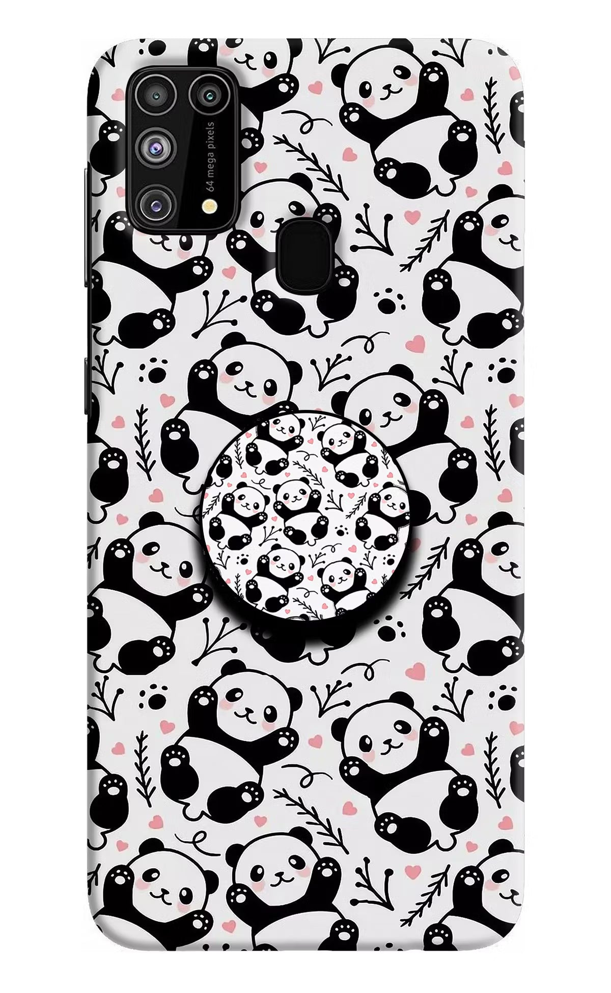 Cute Panda Samsung M31/F41 Pop Case by Casekaro