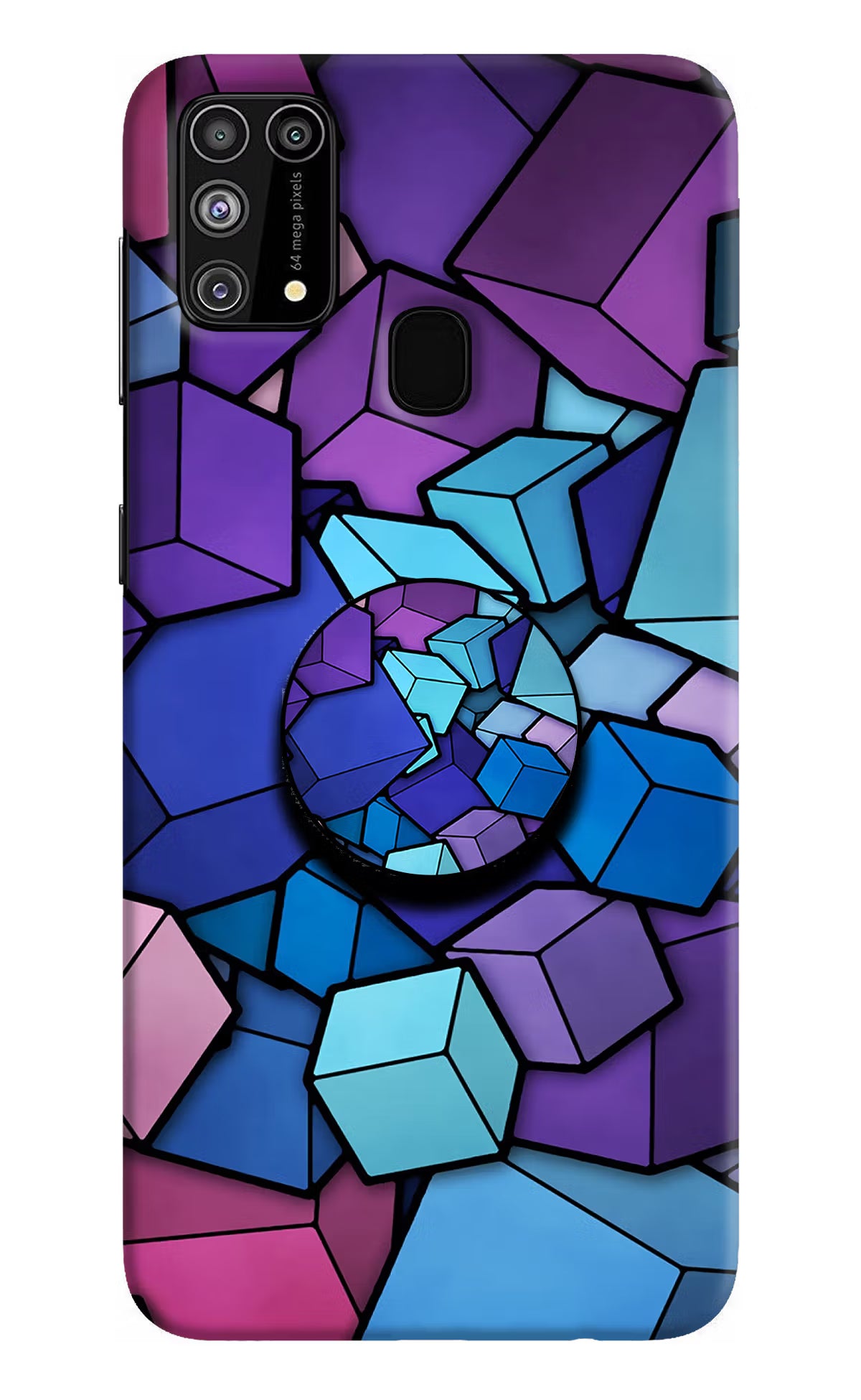 Cubic Abstract Samsung M31/F41 Pop Case by Casekaro