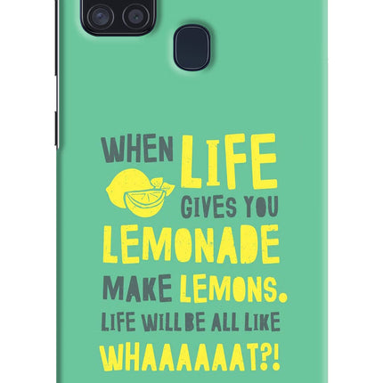 Quote Samsung A21s Hard Case Back Cover by Casekaro