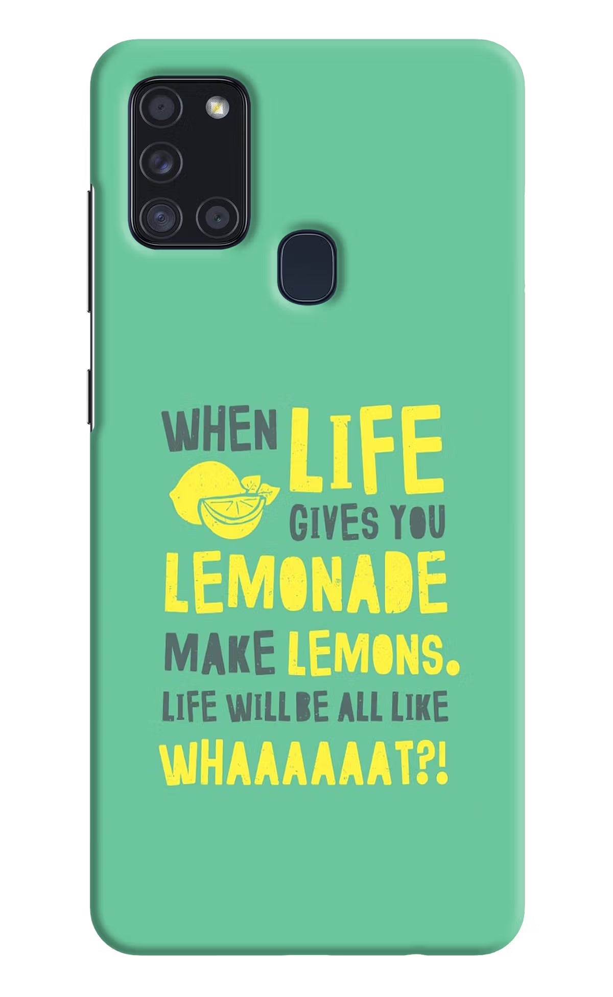 Quote Samsung A21s Hard Case Back Cover by Casekaro