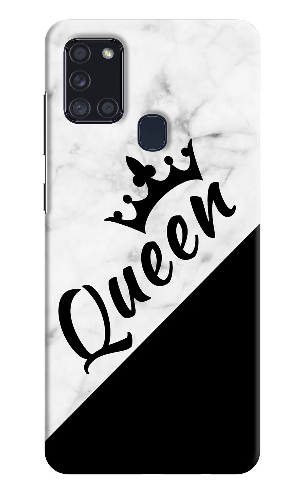 Queen Samsung A21s Hard Case Back Cover by Casekaro