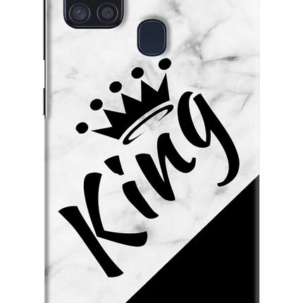 King Samsung A21s Hard Case Back Cover by Casekaro