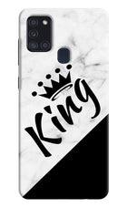 King Samsung A21s Hard Case Back Cover by Casekaro