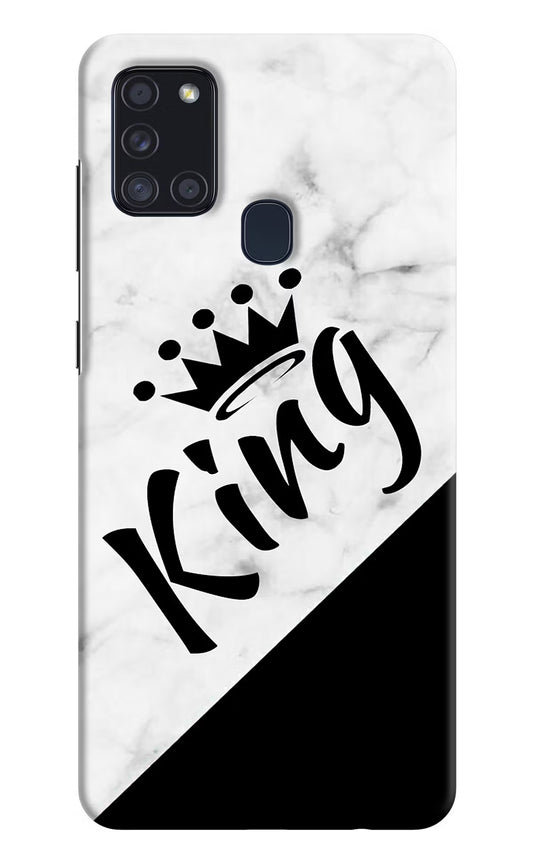 King Samsung A21s Hard Case Back Cover by Casekaro