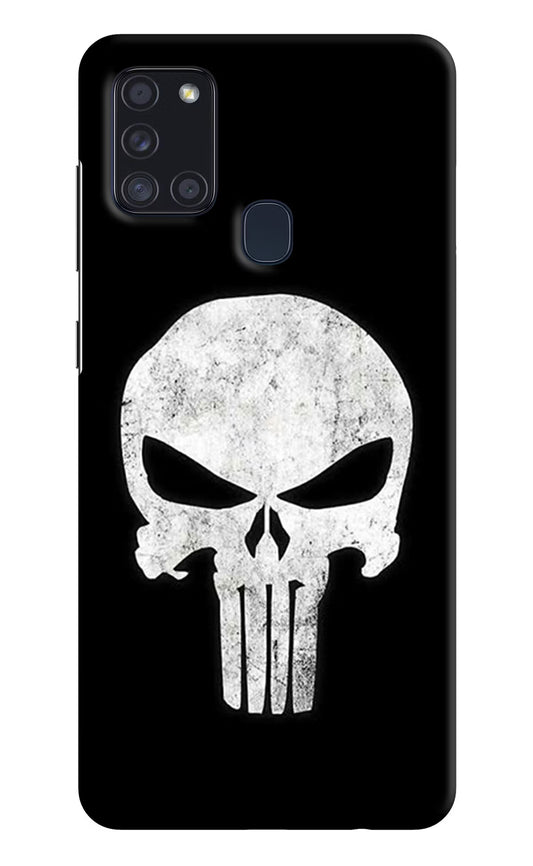 Punisher Skull Samsung A21s Hard Case Back Cover by Casekaro