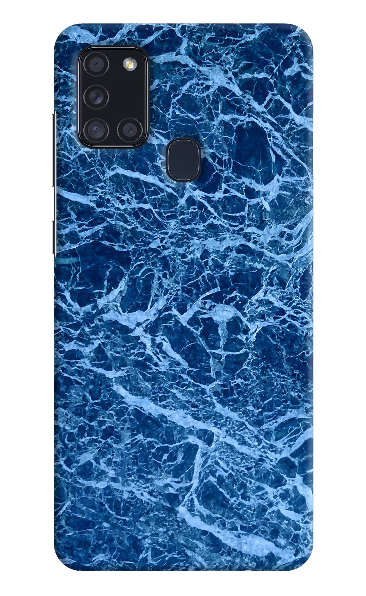 Blue Marble Samsung A21s Hard Case Back Cover by Casekaro