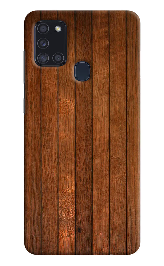 Wooden Artwork Bands Samsung A21s Hard Case Back Cover by Casekaro
