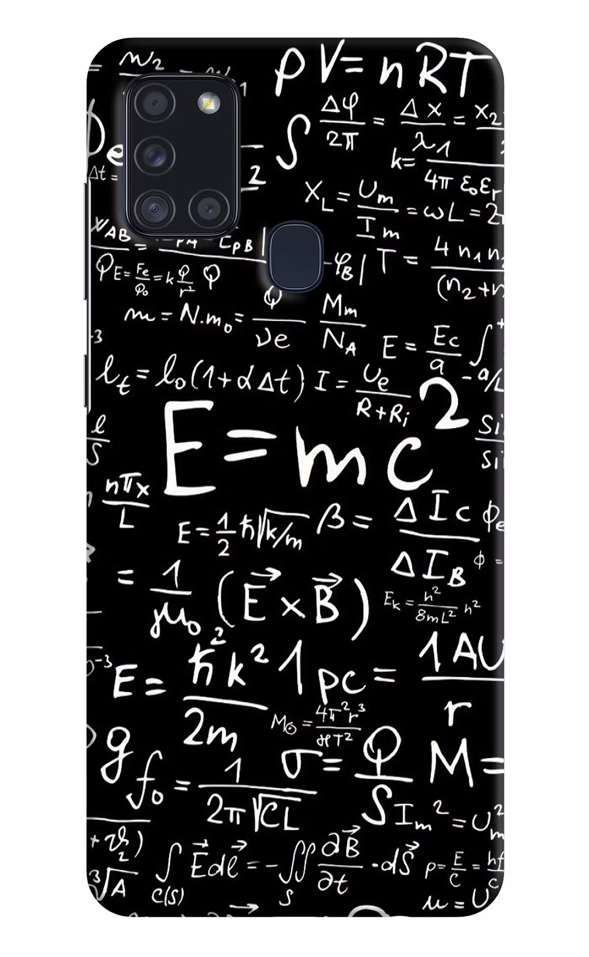 Physics Formula Samsung A21s Hard Case Back Cover by Casekaro
