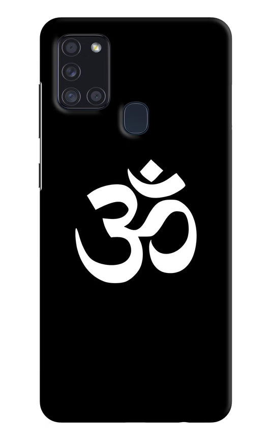 Om Samsung A21s Hard Case Back Cover by Casekaro