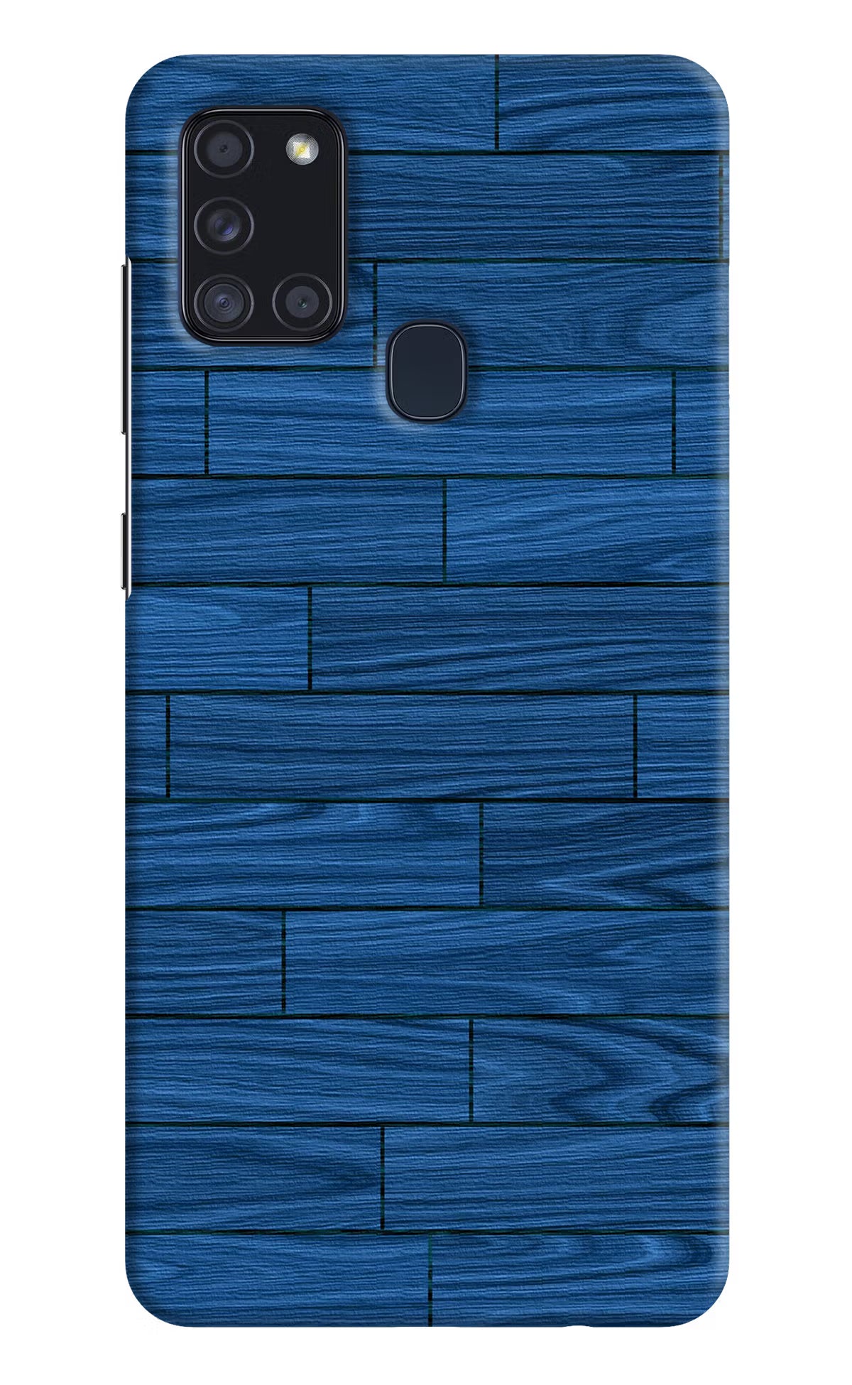 Wooden Texture Samsung A21s Hard Case Back Cover by Casekaro