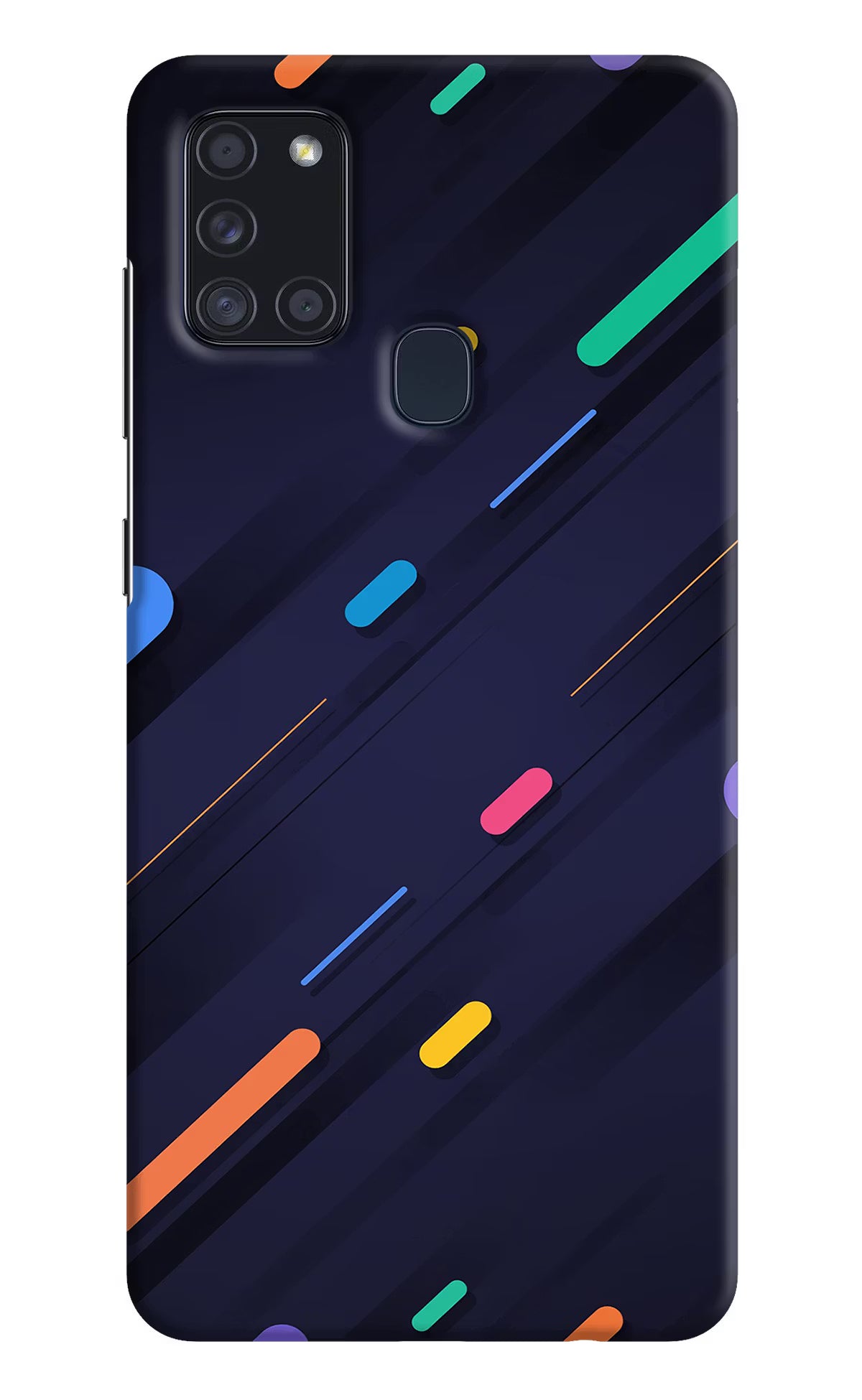 Abstract Design Samsung A21s Hard Case Back Cover by Casekaro