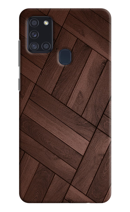 Wooden Texture Design Samsung A21s Hard Case Back Cover by Casekaro