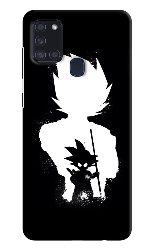 Goku Shadow Samsung A21s Hard Case Back Cover by Casekaro