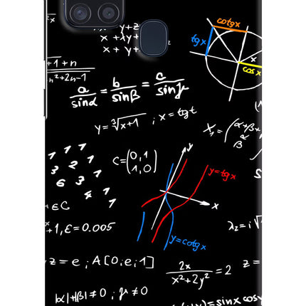 Mathematics Formula Samsung A21s Hard Case Back Cover by Casekaro