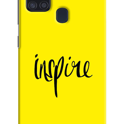 Inspire Samsung A21s Hard Case Back Cover by Casekaro