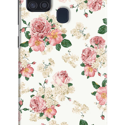Flowers Samsung A21s Hard Case Back Cover by Casekaro