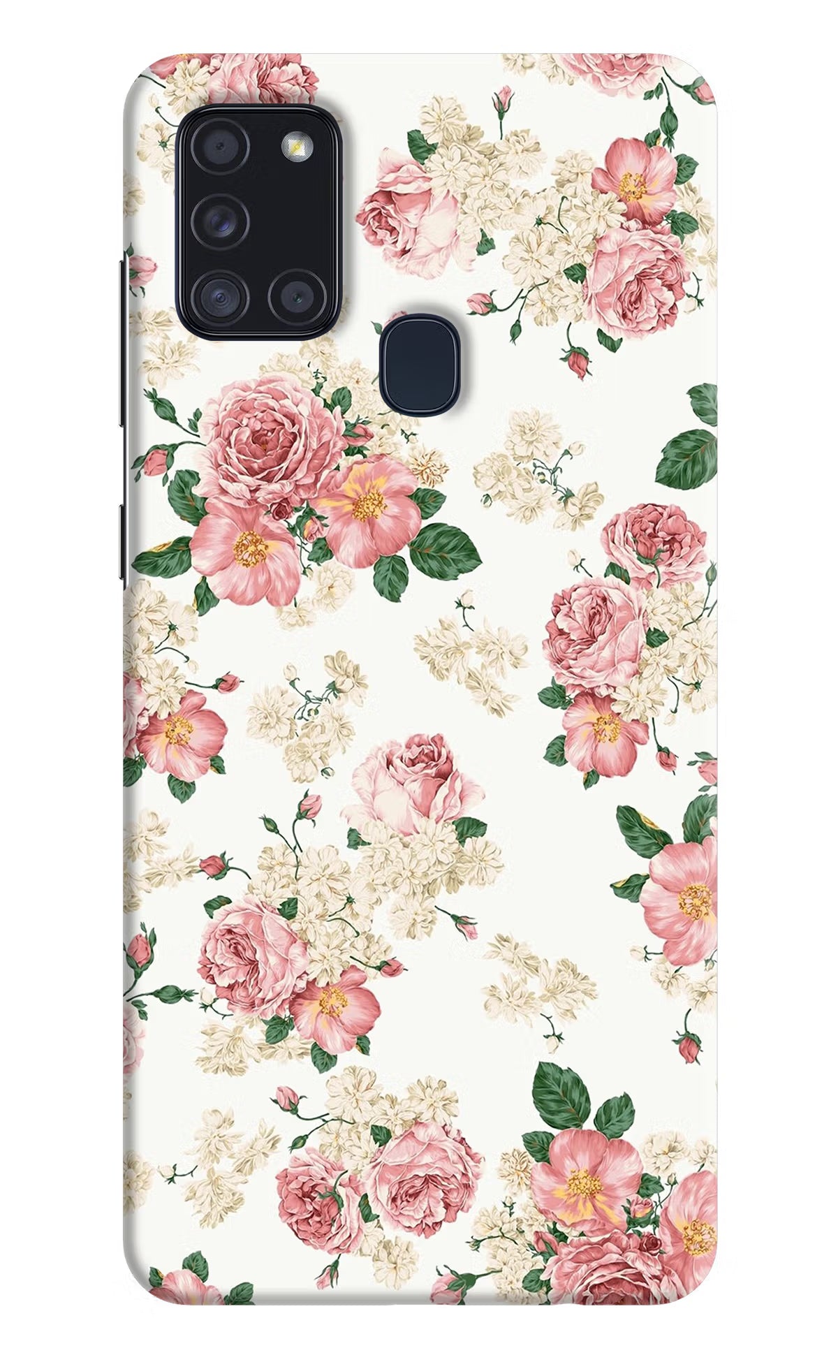 Flowers Samsung A21s Hard Case Back Cover by Casekaro