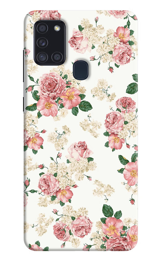 Flowers Samsung A21s Hard Case Back Cover by Casekaro