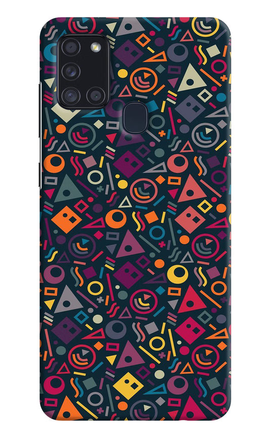 Geometric Abstract Samsung A21s Hard Case Back Cover by Casekaro