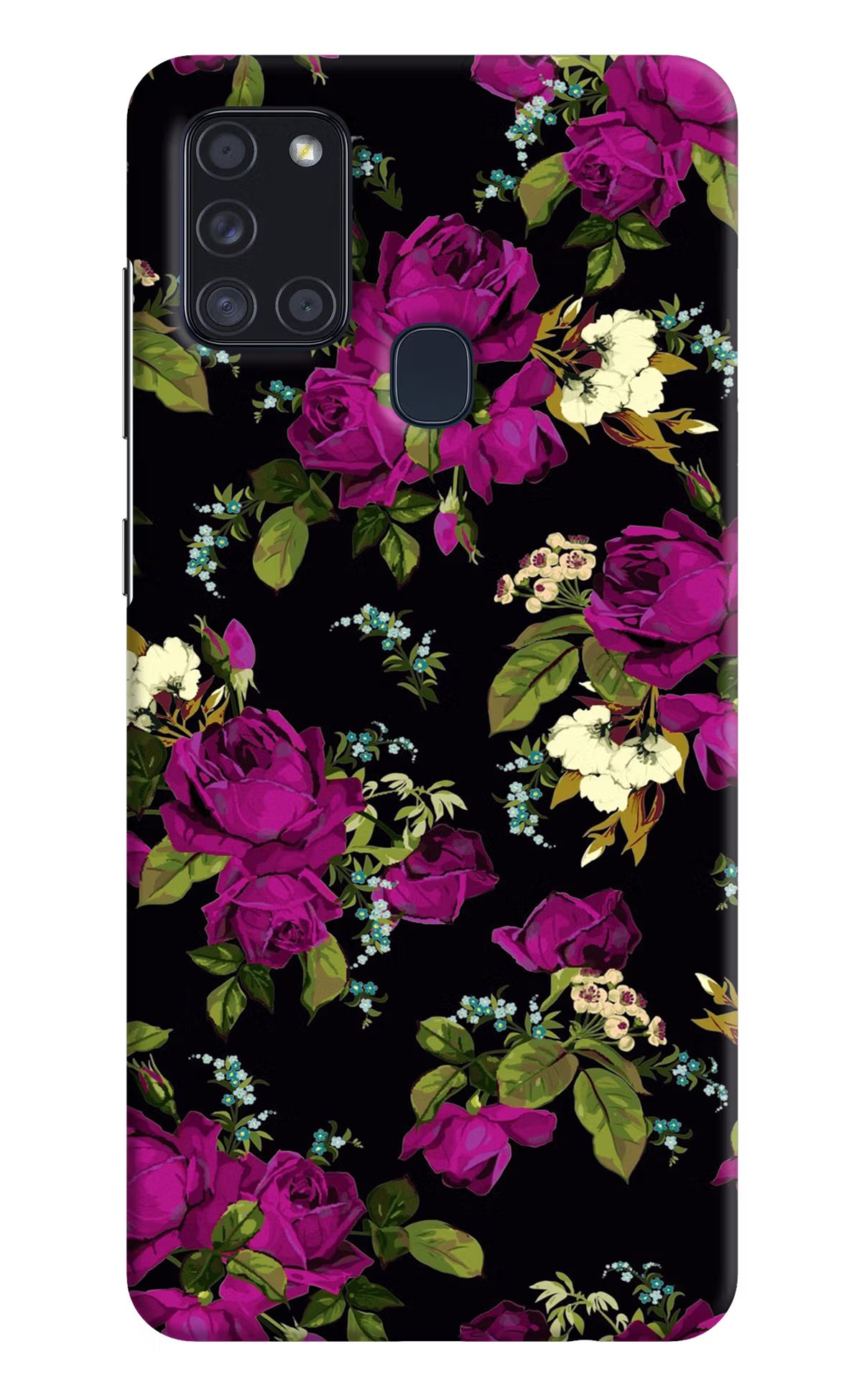 Flowers Samsung A21s Hard Case Back Cover by Casekaro