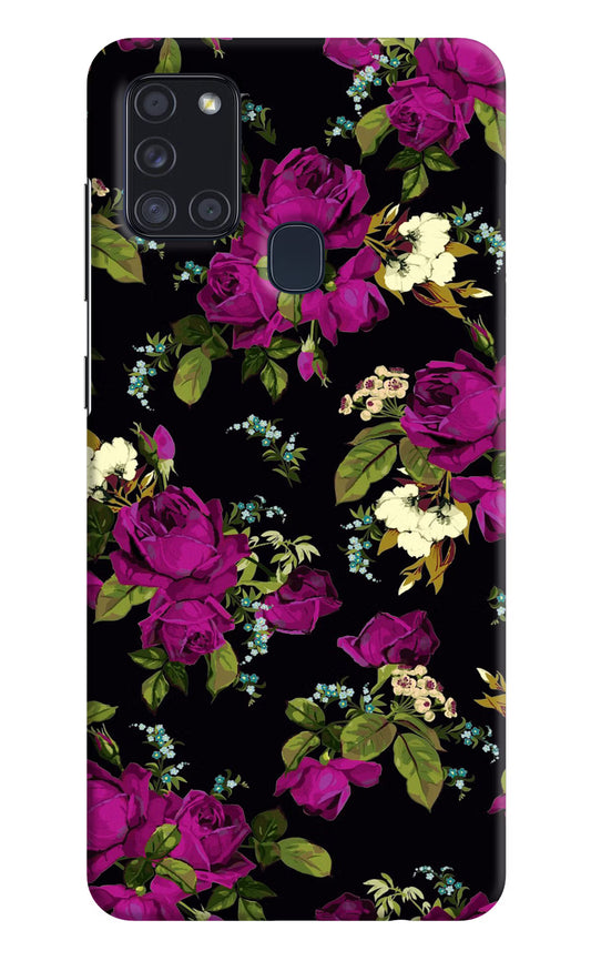 Flowers Samsung A21s Hard Case Back Cover by Casekaro