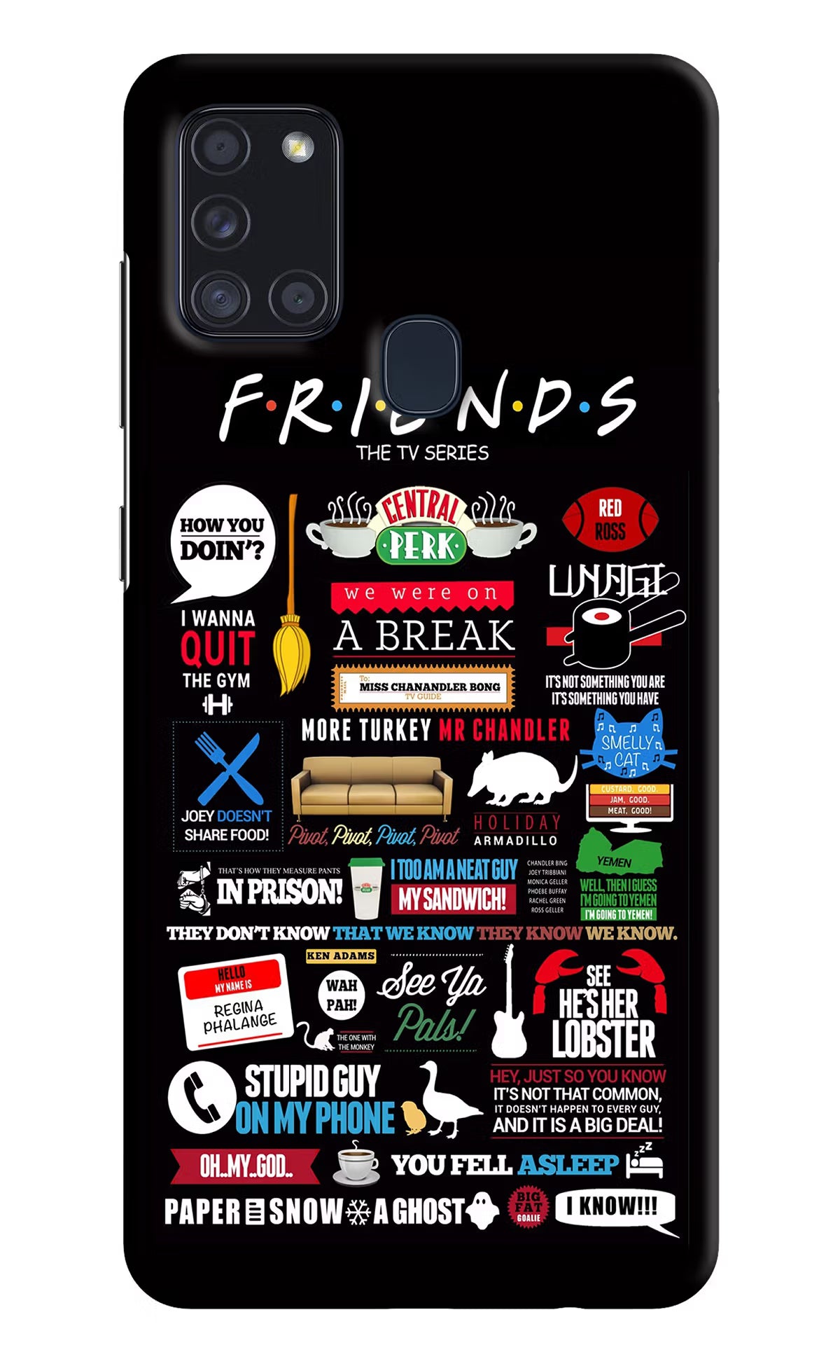 FRIENDS Samsung A21s Hard Case Back Cover by Casekaro