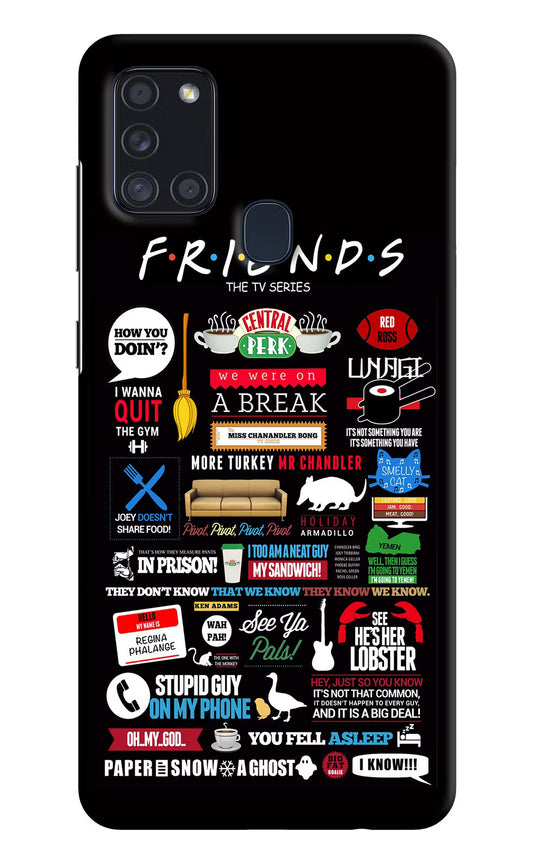 FRIENDS Samsung A21s Hard Case Back Cover by Casekaro