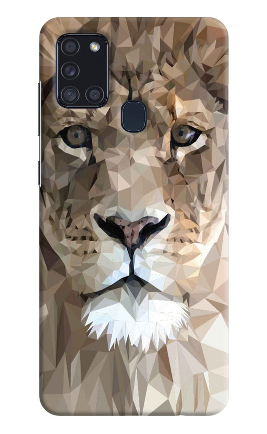 Lion Art Samsung A21s Hard Case Back Cover by Casekaro