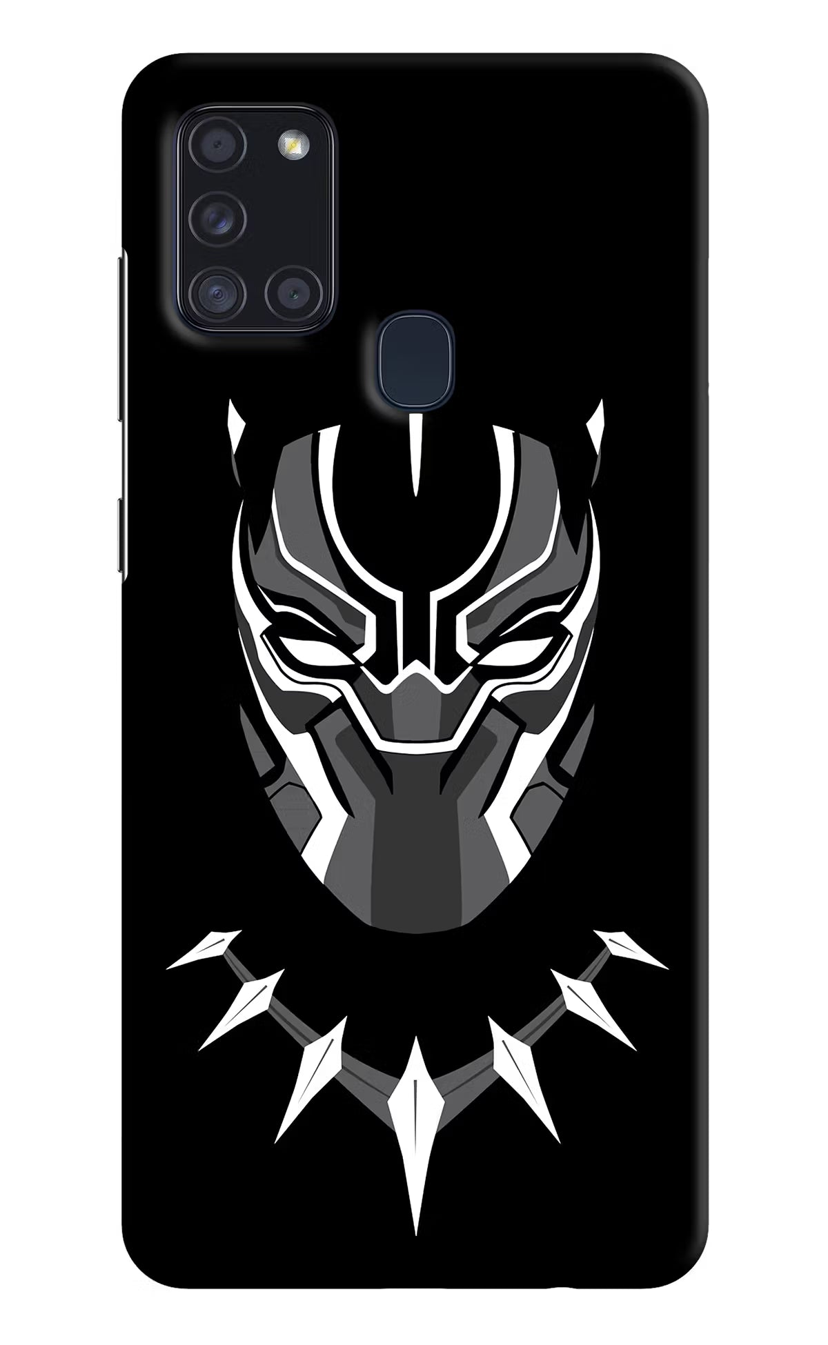 Black Panther Samsung A21s Hard Case Back Cover by Casekaro
