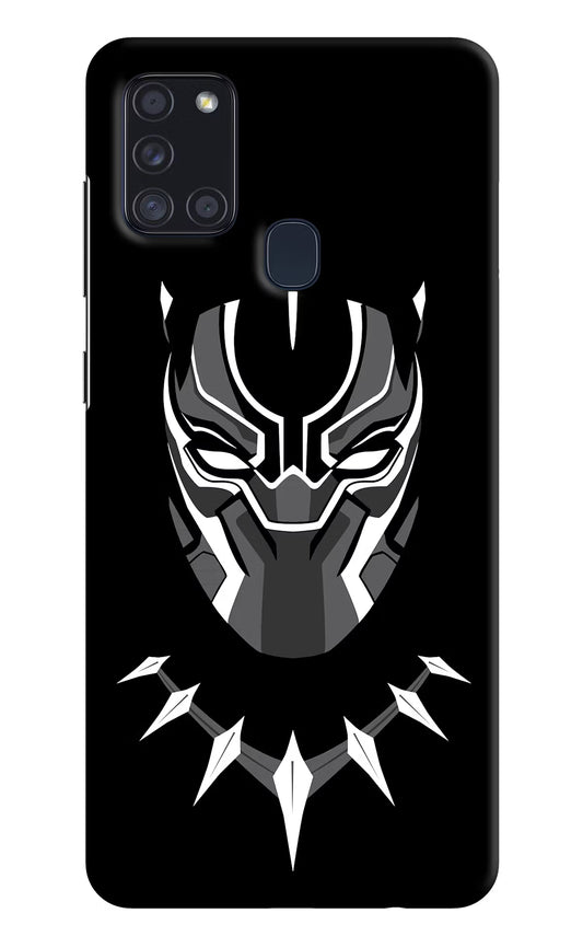 Black Panther Samsung A21s Hard Case Back Cover by Casekaro