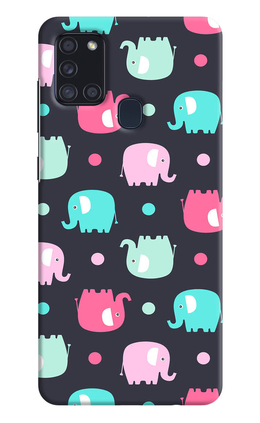 Elephants Samsung A21s Hard Case Back Cover by Casekaro