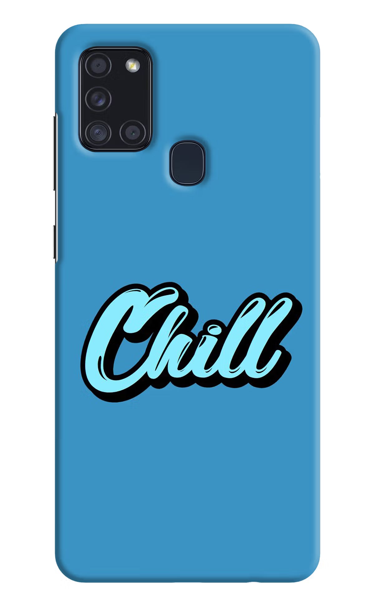 Chill Samsung A21s Hard Case Back Cover by Casekaro