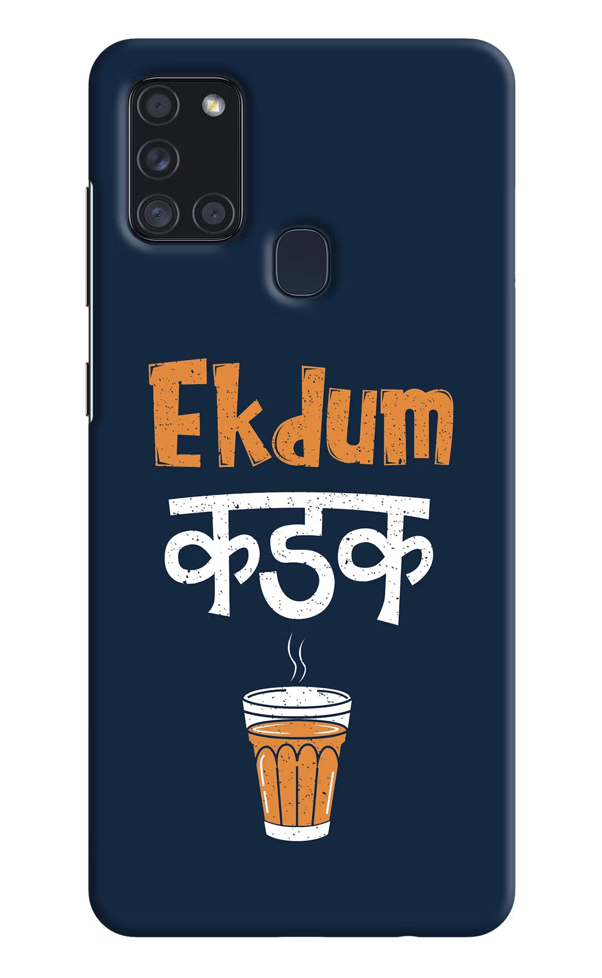 Ekdum Kadak Chai Samsung A21s Hard Case Back Cover by Casekaro